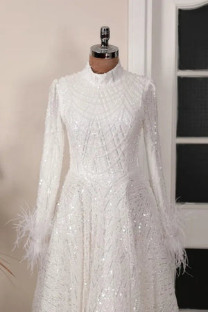 Rosalin Tesettür Abiye - FioraofDress - tesettur - abiye - Ekru - 36 - hijab - evening - dress