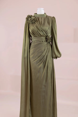 Rosavé Tesettür Abiye - FioraofDress - tesettur - abiye - krem - 38 - hijab - evening - dress