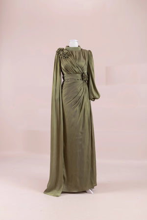 Rosavé Tesettür Abiye - FioraofDress - tesettur - abiye - krem - 38 - hijab - evening - dress