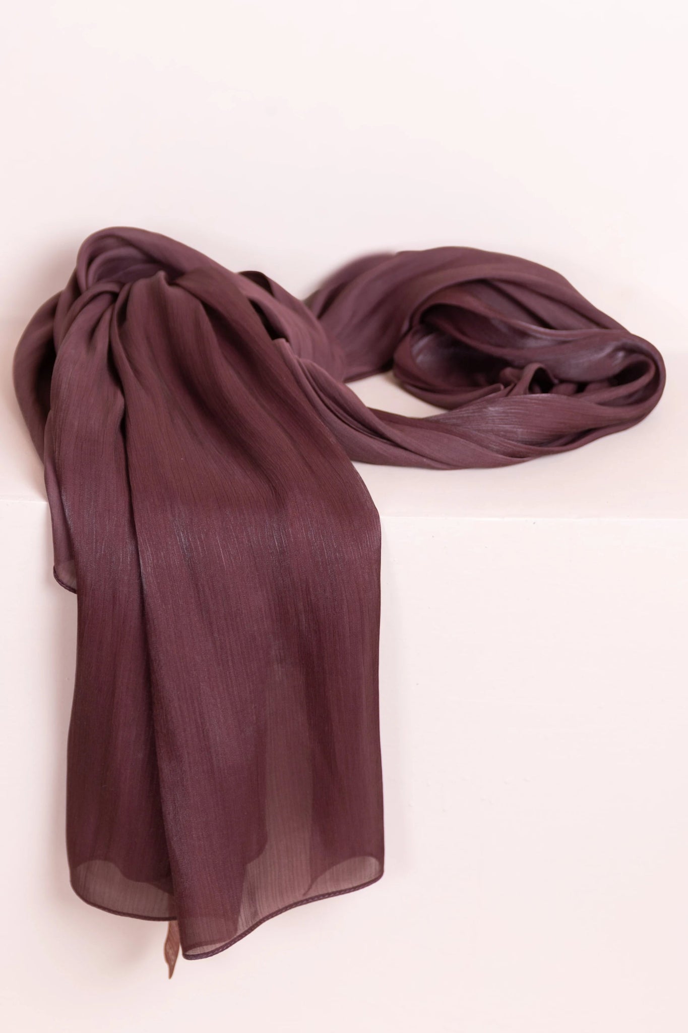 Şal Bery Burgundy - FioraofDress - tesettur - abiye - Berry Burgundy - hijab - evening - dress