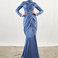 Sanem İndigo Tesettür Abiye - FioraofDress - tesettur - abiye - 44 - indigo - hijab - evening - dress