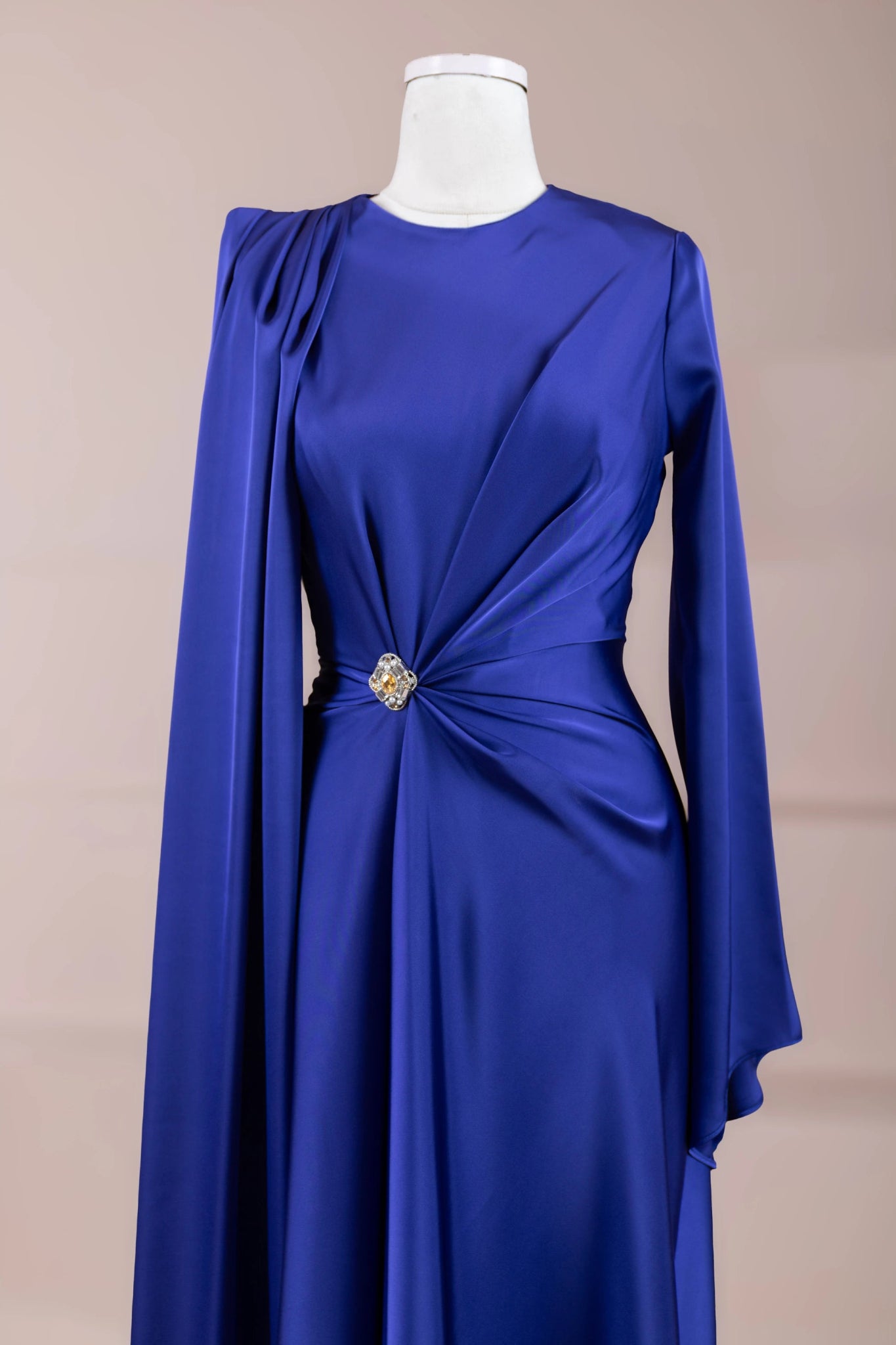 Satenya Tesettür Abiye - FioraofDress - tesettur - abiye - SAX - 38 - hijab - evening - dress