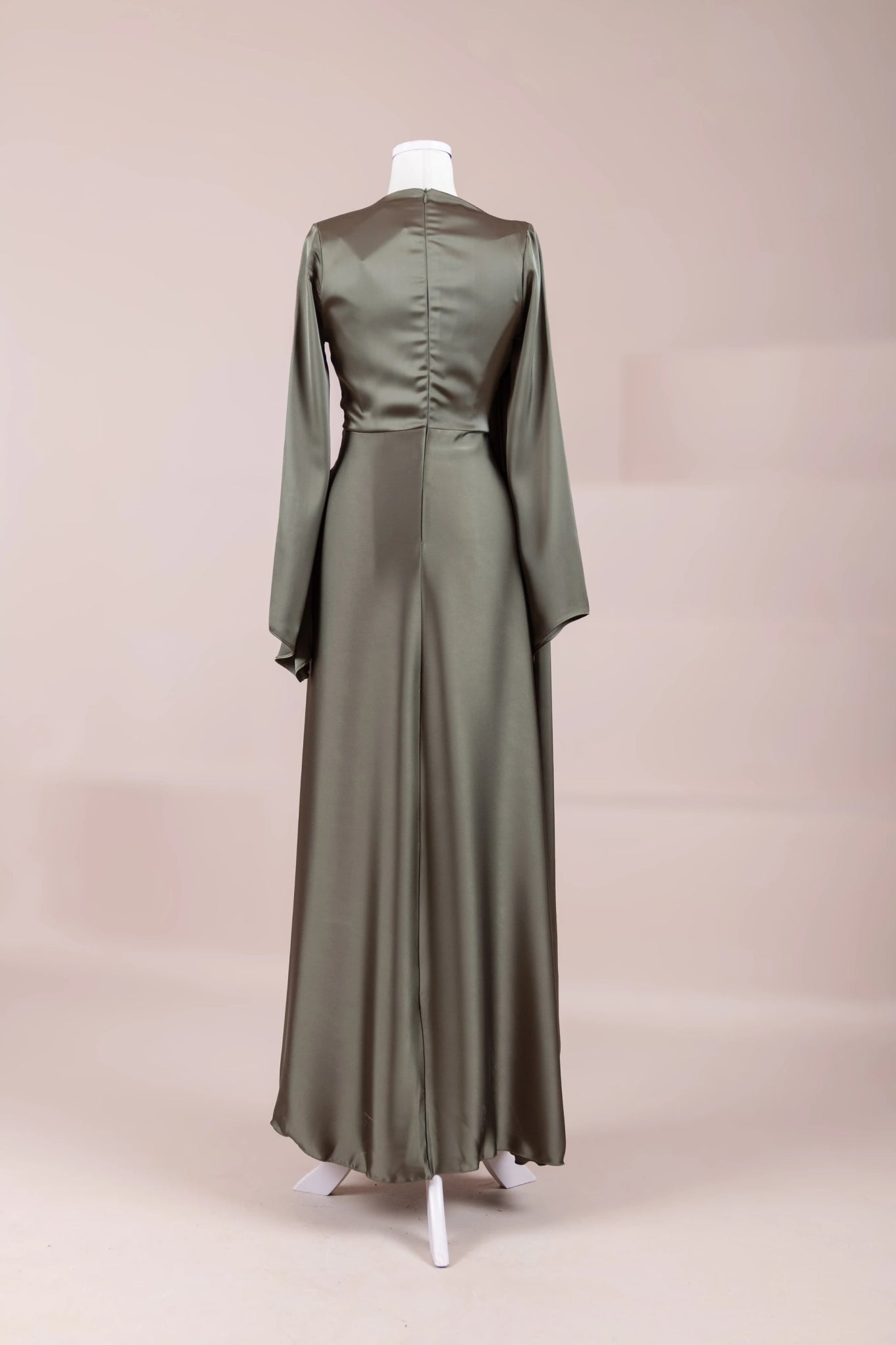 Satenya Tesettür Abiye - FioraofDress - tesettur - abiye - haki - 38 - hijab - evening - dress