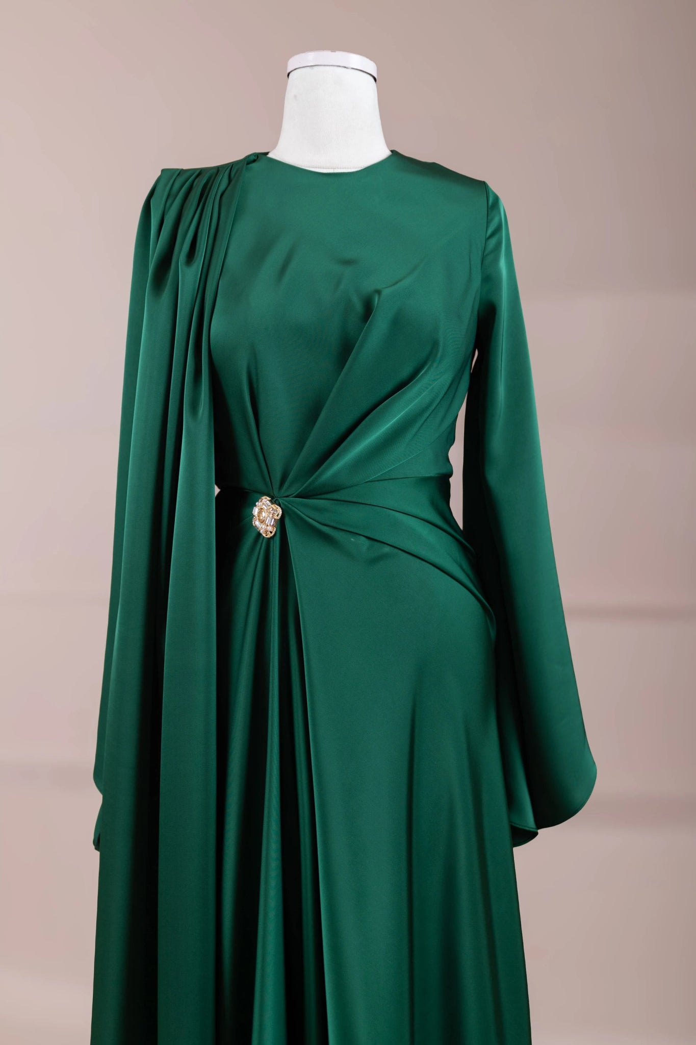 Satenya Tesettür Abiye - FioraofDress - tesettur - abiye - zümrüt - 38 - hijab - evening - dress