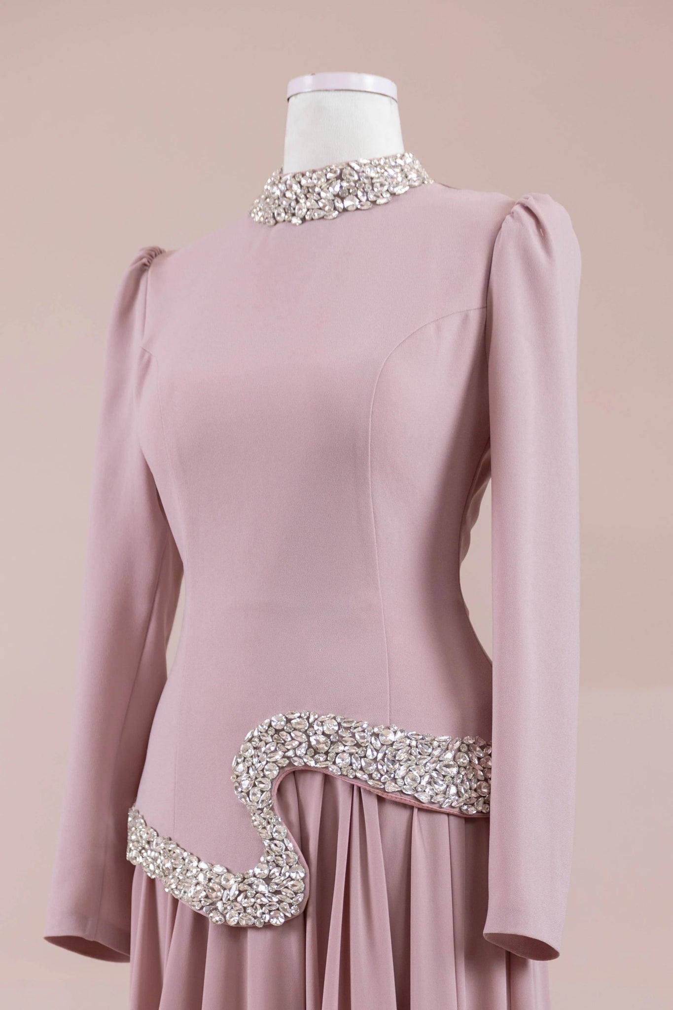 Selva Tesettür Abiye - FioraofDress - tesettur - abiye - pudraa - 38 - hijab - evening - dress