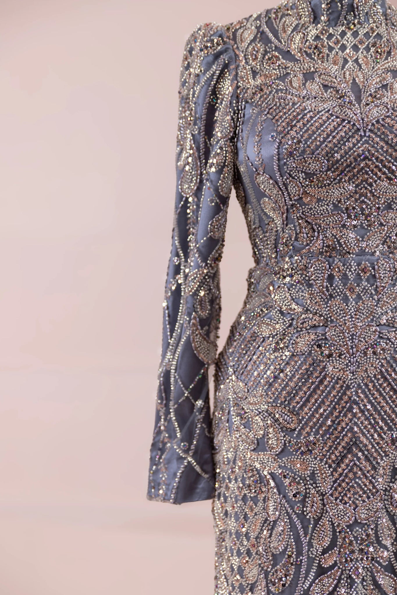 Sena Tesettür Abiye - FioraofDress - tesettur - abiye - Antrasit - 38 - hijab - evening - dress