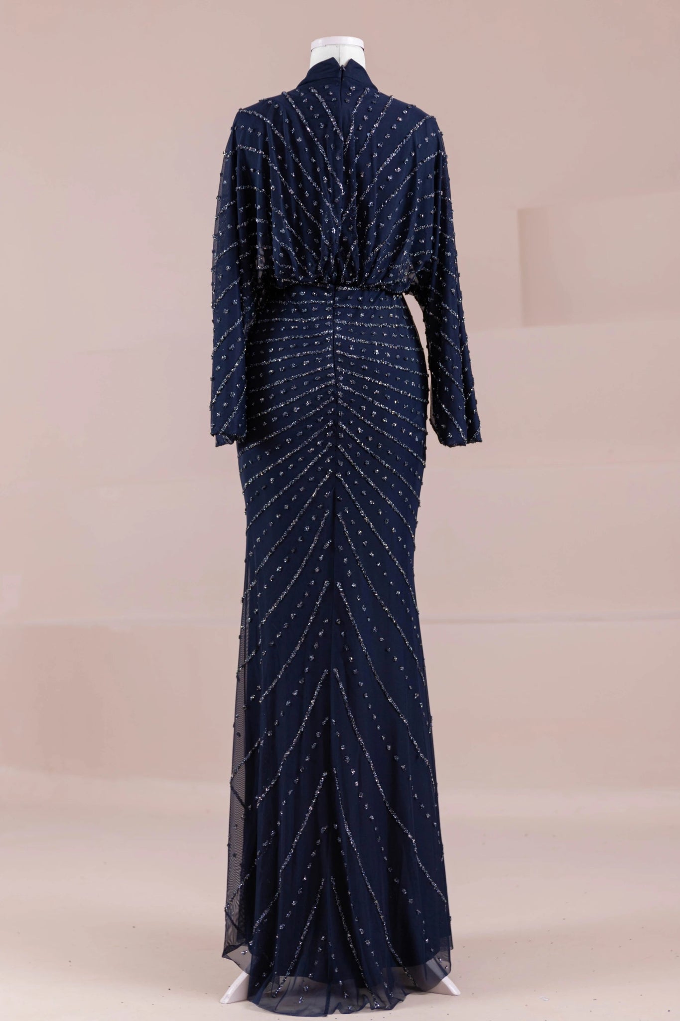 Serel Tesettür Abiye - FioraofDress - tesettur - abiye - LACİVERT - 36 - hijab - evening - dress