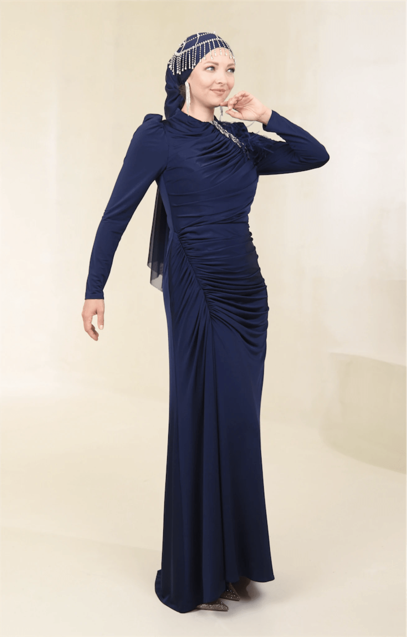 Setri Tesettür Abiye - FioraofDress - tesettur - abiye - 44 - lacivert - hijab - evening - dress