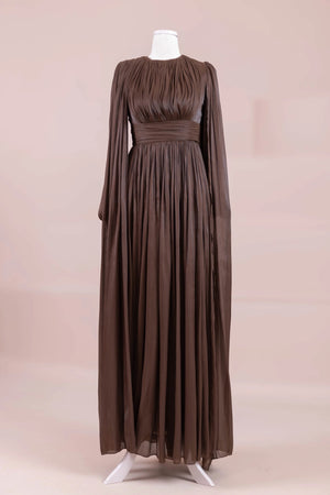 Seya Tesettür Abiye Ve Şalı - FioraofDress - tesettur - abiye - Mocha - 38 - hijab - evening - dress