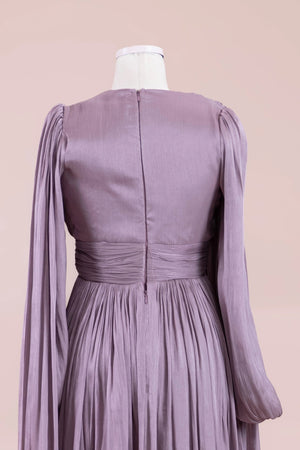 Seya Tesettür Abiye Ve Şalı - FioraofDress - tesettur - abiye - MOR - 38 - hijab - evening - dress