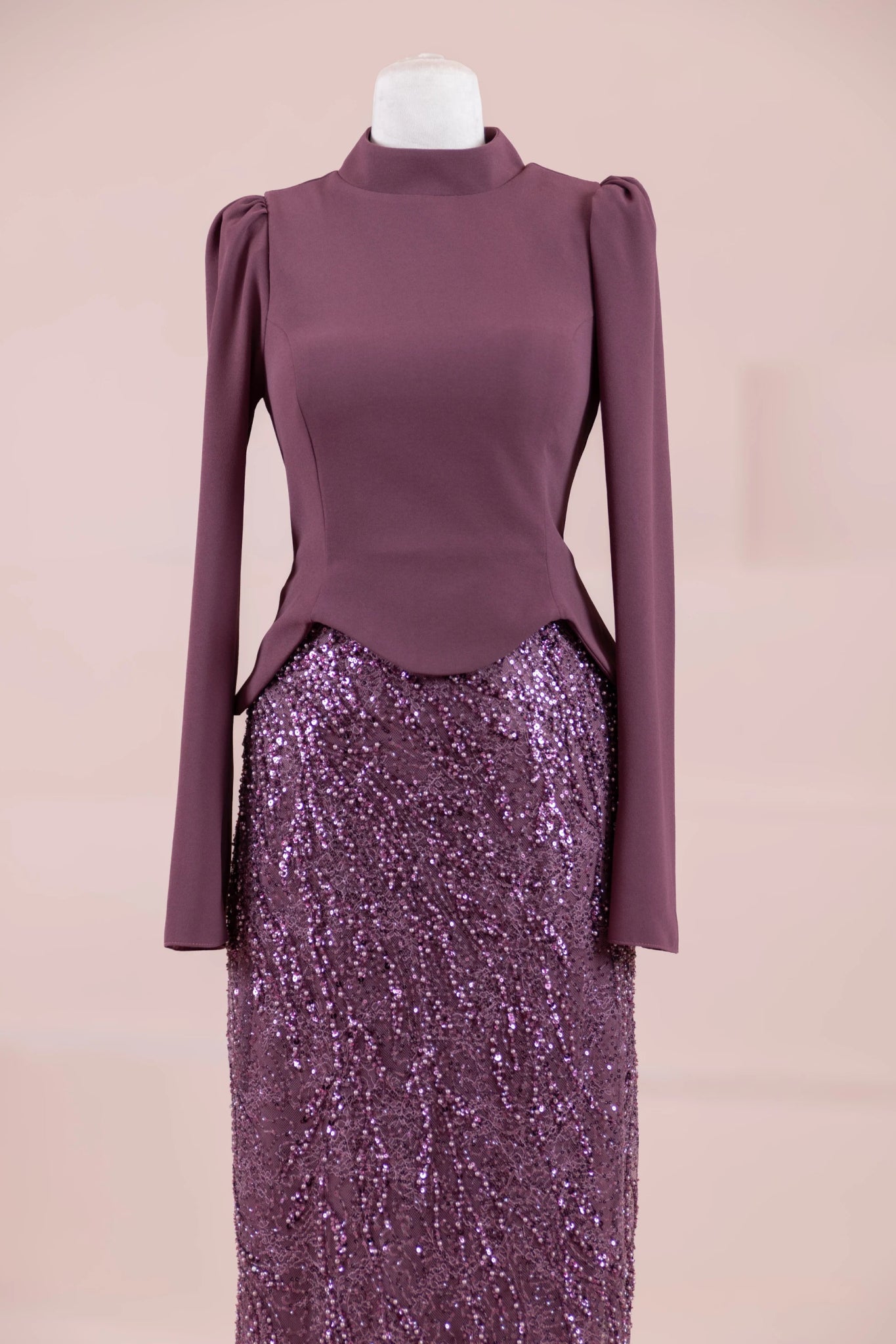 Simera Tesettür Abiye - FioraofDress - tesettur - abiye - Berry - 38 - hijab - evening - dress