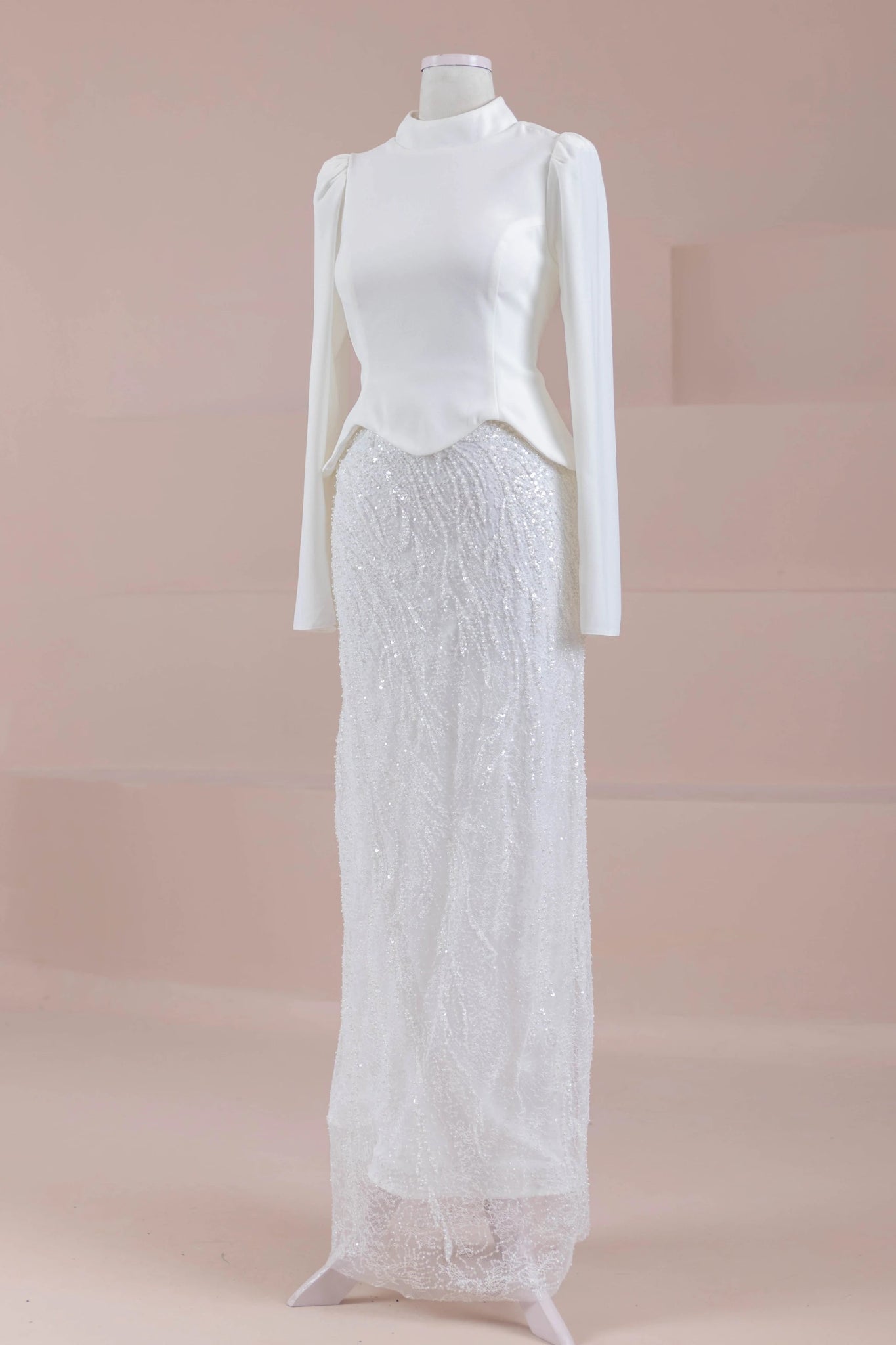 Simera Tesettür Abiye - FioraofDress - tesettur - abiye - Beyaz - 38 - hijab - evening - dress