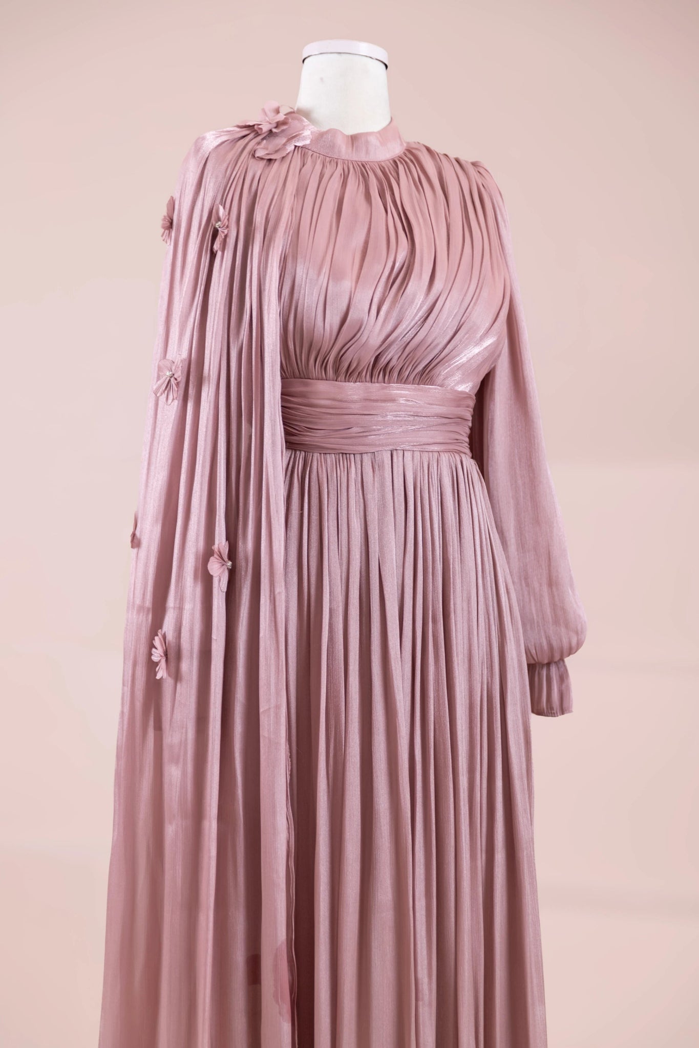 Sivra Tesettür Abiye - FioraofDress - tesettur - abiye - rose - 38 - hijab - evening - dress