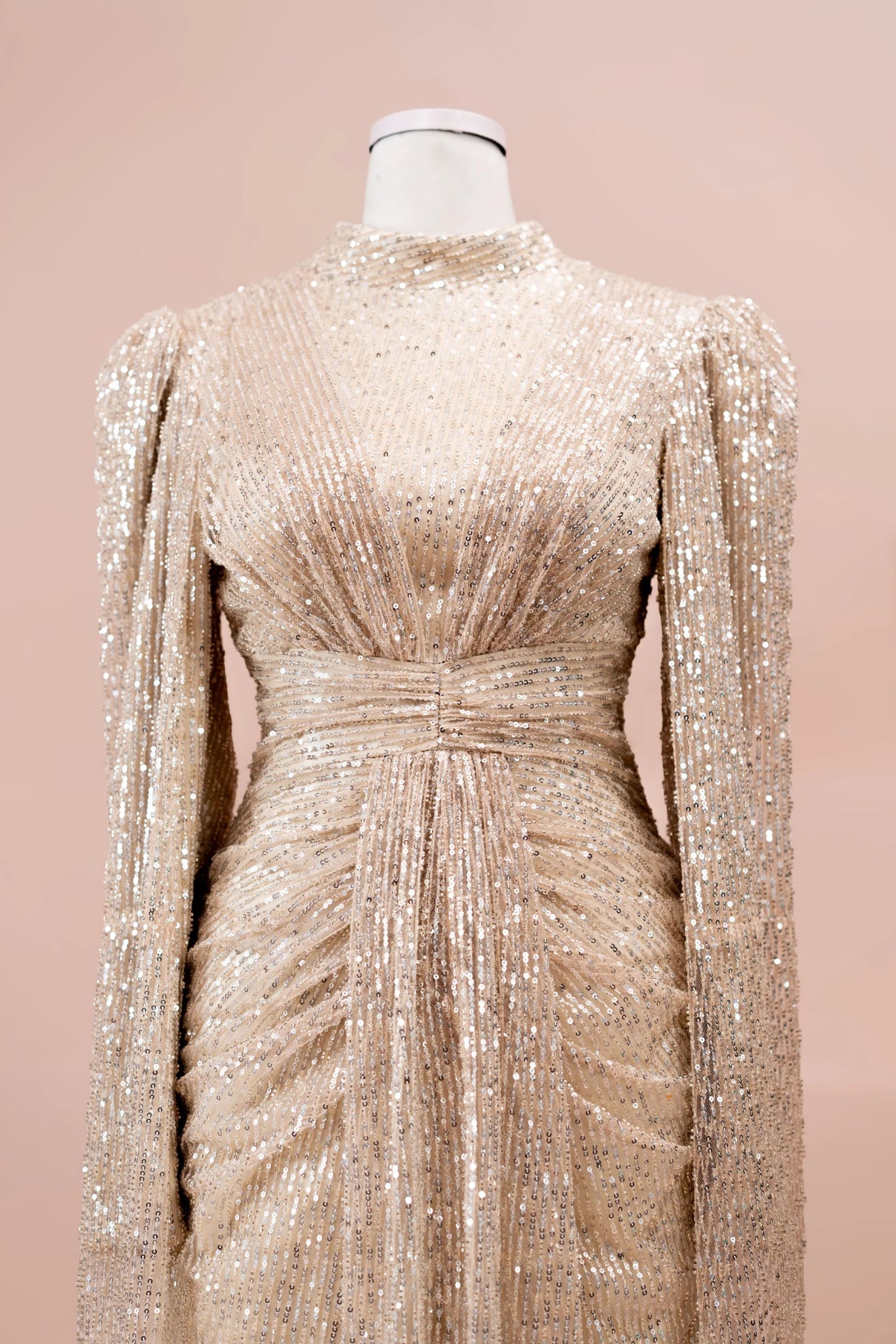 Solea Tesettür Abiye - FioraofDress - tesettur - abiye - krem - 38 - hijab - evening - dress