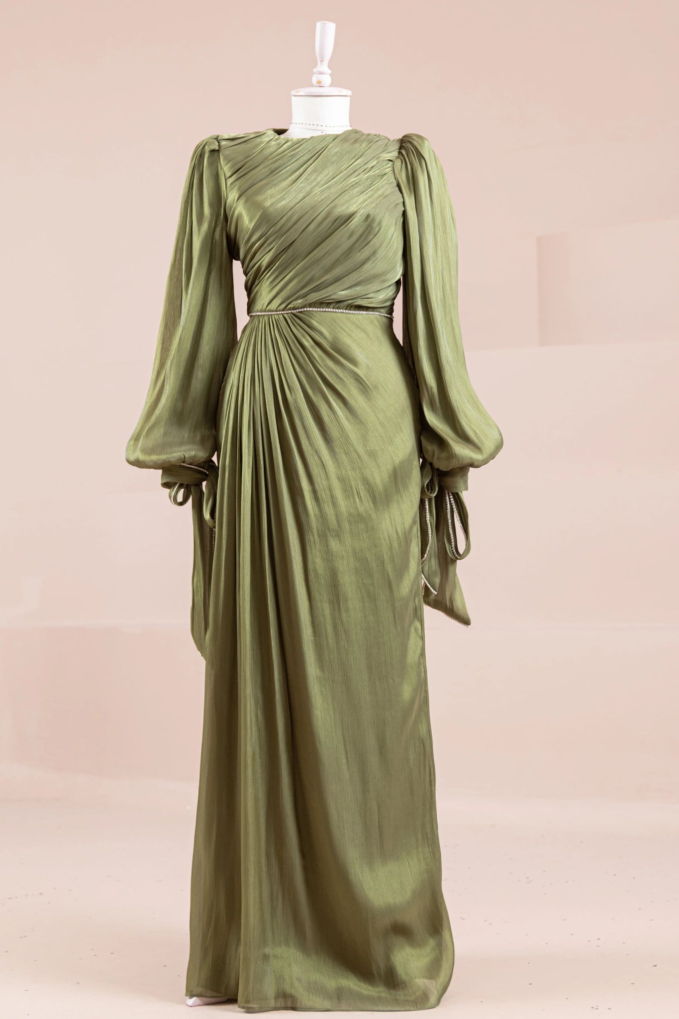 Su Yolu Tesettür Abiye - FioraofDress - tesettur - abiye - Çimen yeşili - 38 - hijab - evening - dress