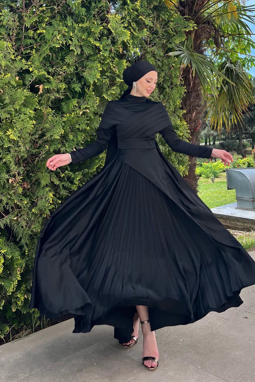 Süeda Tesettür Abiye - FioraofDress - tesettur - abiye - 44 - Siyahh - hijab - evening - dress