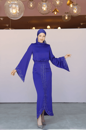 Thai Tesettür Abiye - FioraofDress - tesettur - abiye - 44 - Mavii - hijab - evening - dress