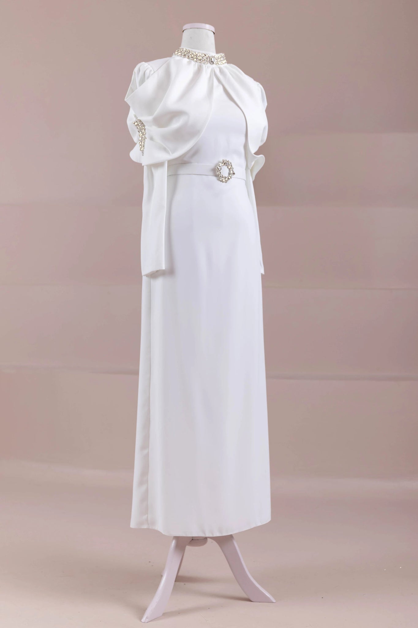 Tilu Tesettür Abiye - FioraofDress - tesettur - abiye - Beyaz - 38 - hijab - evening - dress