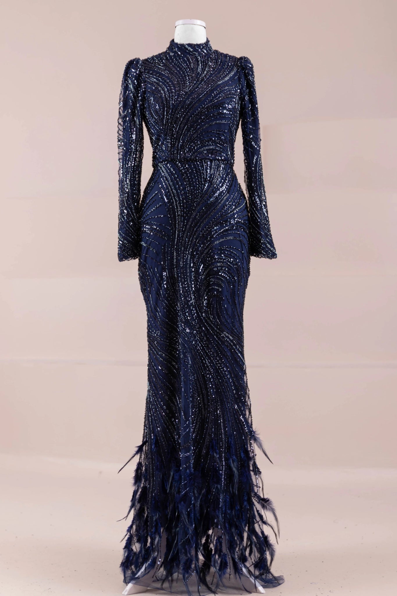 Tira Tesettür Abiye - FioraofDress - tesettur - abiye - lacivert - 38 - hijab - evening - dress