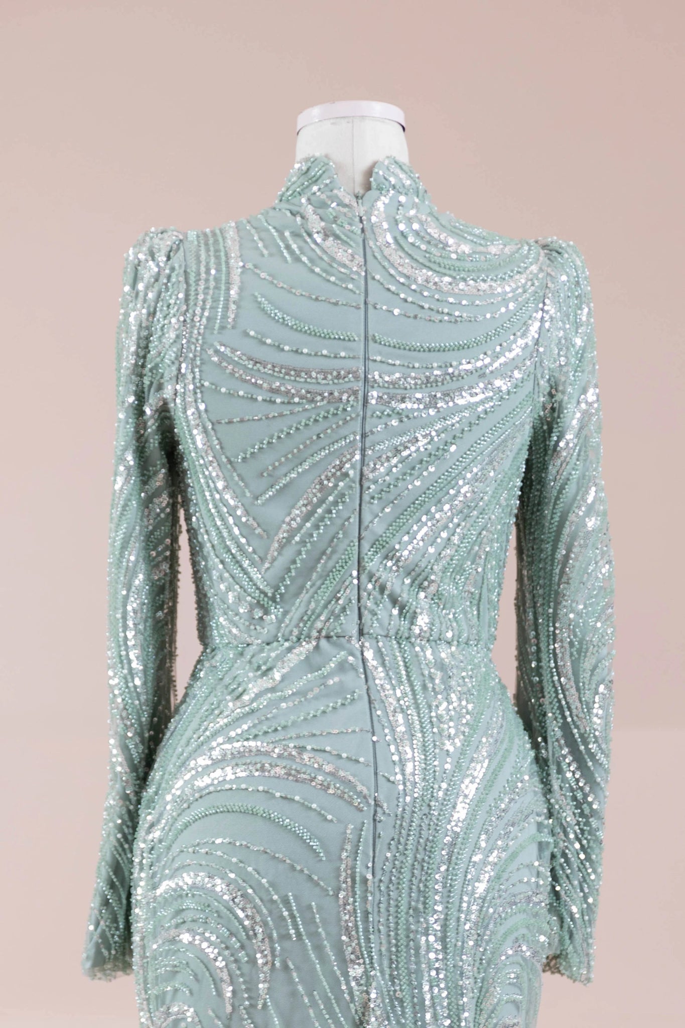 Tira Tesettür Abiye - FioraofDress - tesettur - abiye - mint - 38 - hijab - evening - dress