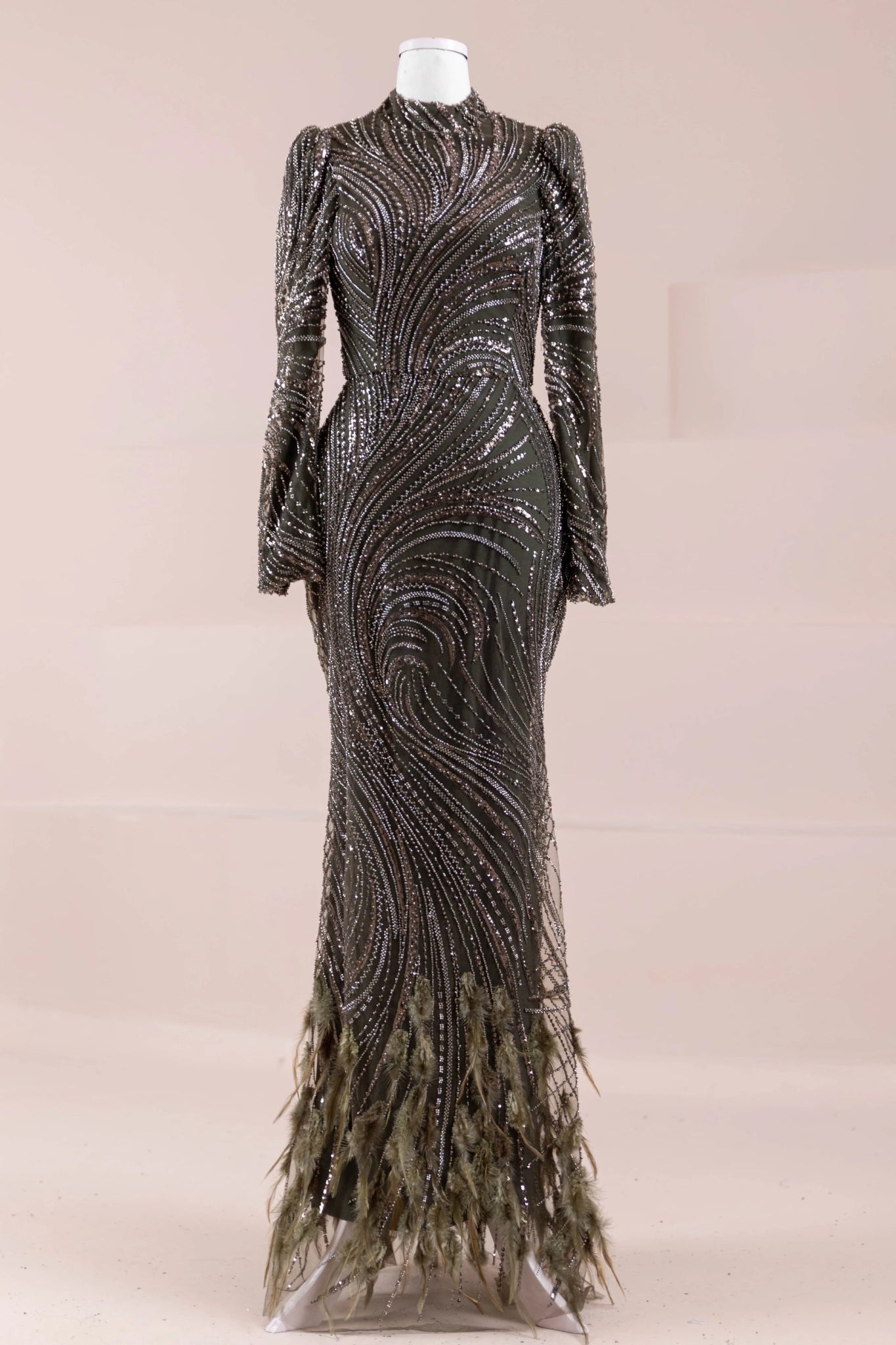 Tira Tesettür Abiye - FioraofDress - tesettur - abiye - HAKİ - 38 - hijab - evening - dress