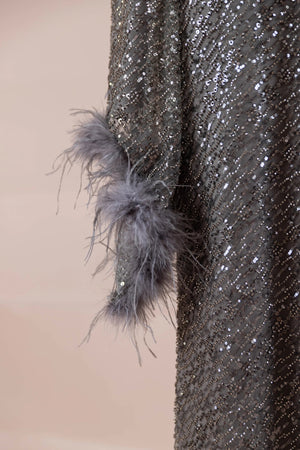 Tula Tesettür Abiye - FioraofDress - tesettur - abiye - gri - 38 - hijab - evening - dress