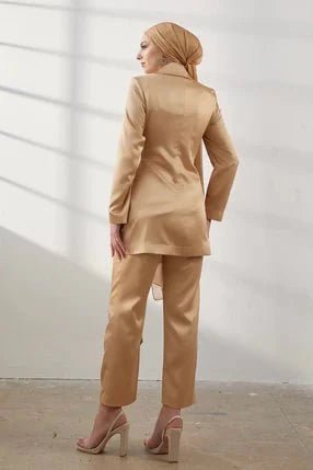 Tuvana Tesettür Vanilya Takım - FioraofDress - tesettur - abiye - 44 - hijab - evening - dress