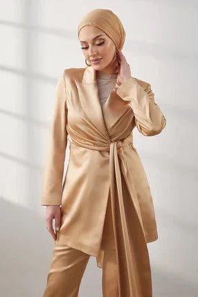 Tuvana Tesettür Vanilya Takım - FioraofDress - tesettur - abiye - 44 - hijab - evening - dress