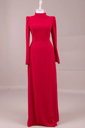 Valen Tesettür Abiye - FioraofDress - tesettur - abiye - Kırmızı - 38 - hijab - evening - dress