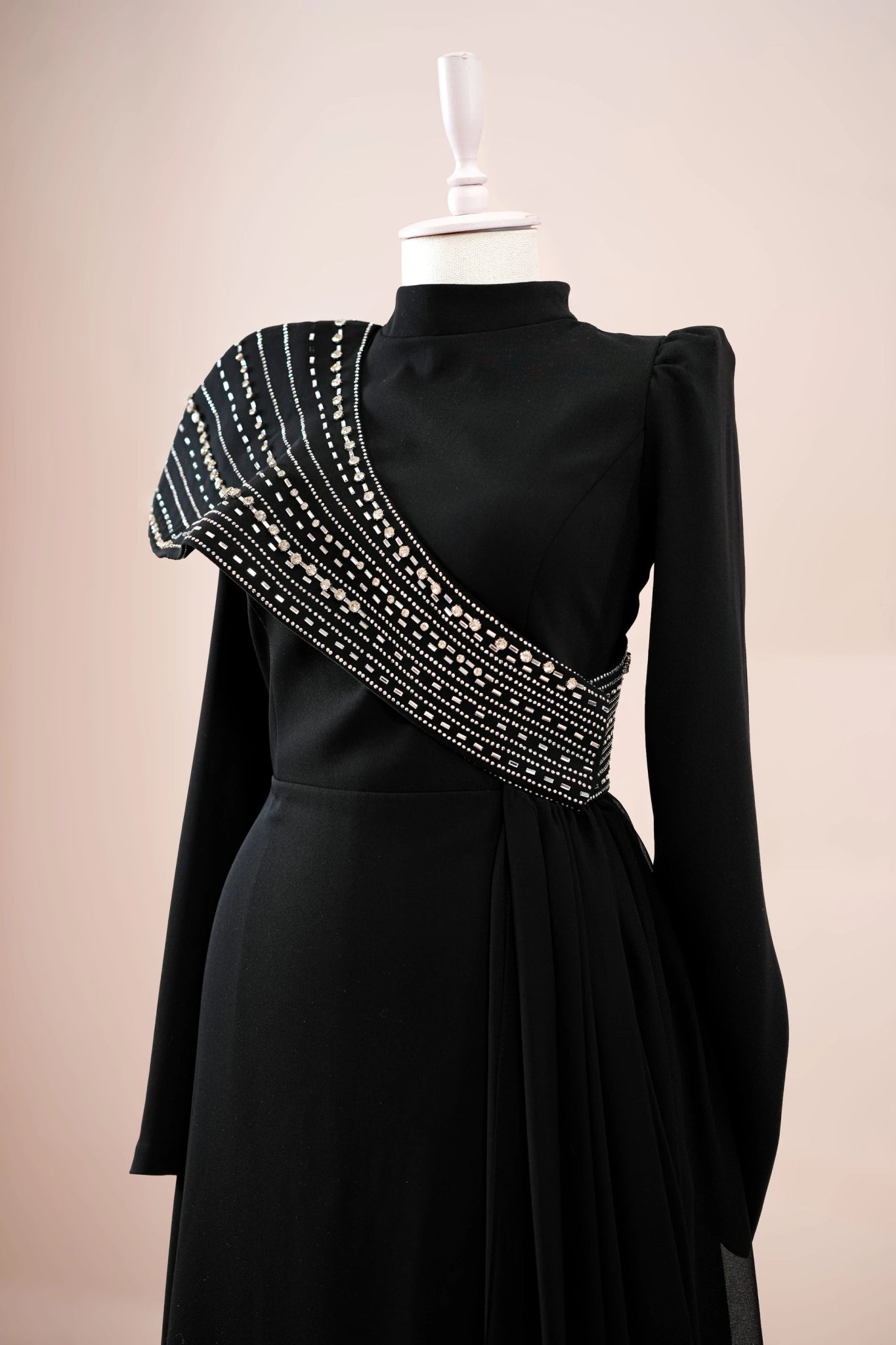 Valen Tesettür Abiye - FioraofDress - tesettur - abiye - Siyahh - 38 - hijab - evening - dress