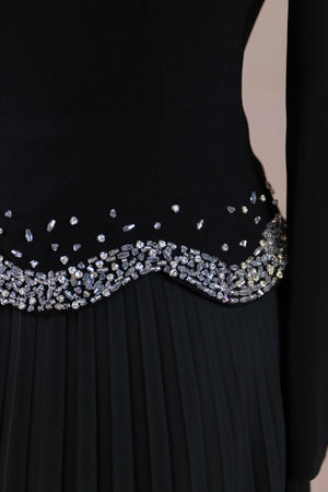 Velor Tesettur Abiye - FioraofDress - tesettur - abiye - Siyahh - 38 - hijab - evening - dress