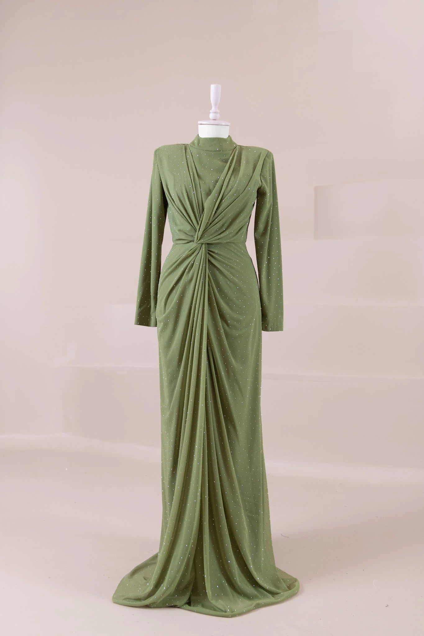 Zarif Tesettür Abiye - FioraofDress - tesettur - abiye - 44 - Yağı Yeşil - hijab - evening - dress