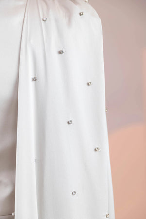 Ziri Tesettür Abiye - FioraofDress - tesettur - abiye - krem - 36 - hijab - evening - dress