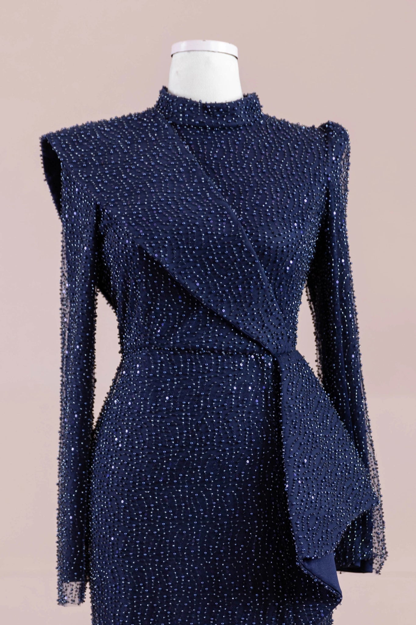 Ziva Tesettür Abiye - FioraofDress - tesettur - abiye - lacivert - 38 - hijab - evening - dress