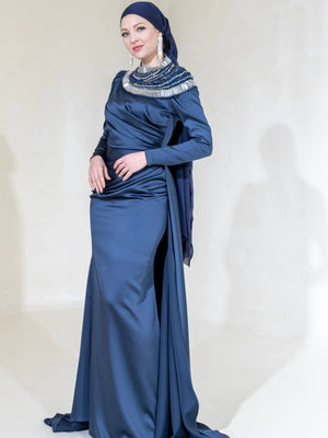 Zümra Tesettür Abiye - FioraofDress - tesettur - abiye - 44 - Pudra - hijab - evening - dress